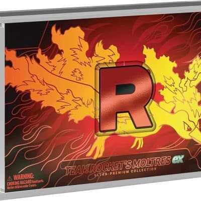 Pokemon-Team Rocket's-Moltres-Ex-Ultra-Premium-CollectionAcrylic-Display-Case-Kingdom