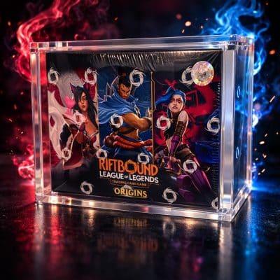 Riftbound League of Legends-Booster-Box-Acrylic-Display-Case-Kingdom