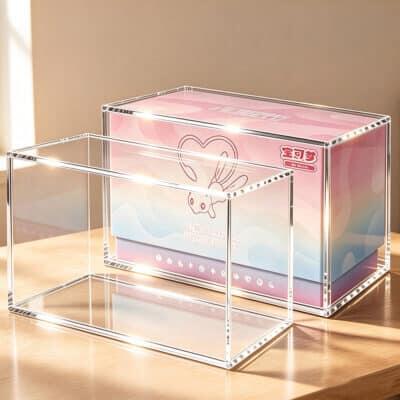 Pokemon-Mew Construction of Advanced Elite Trainer Box-Acrylic-Display-Case